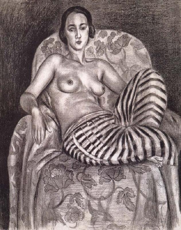 Henri Matisse Woman wearing a striped trousers